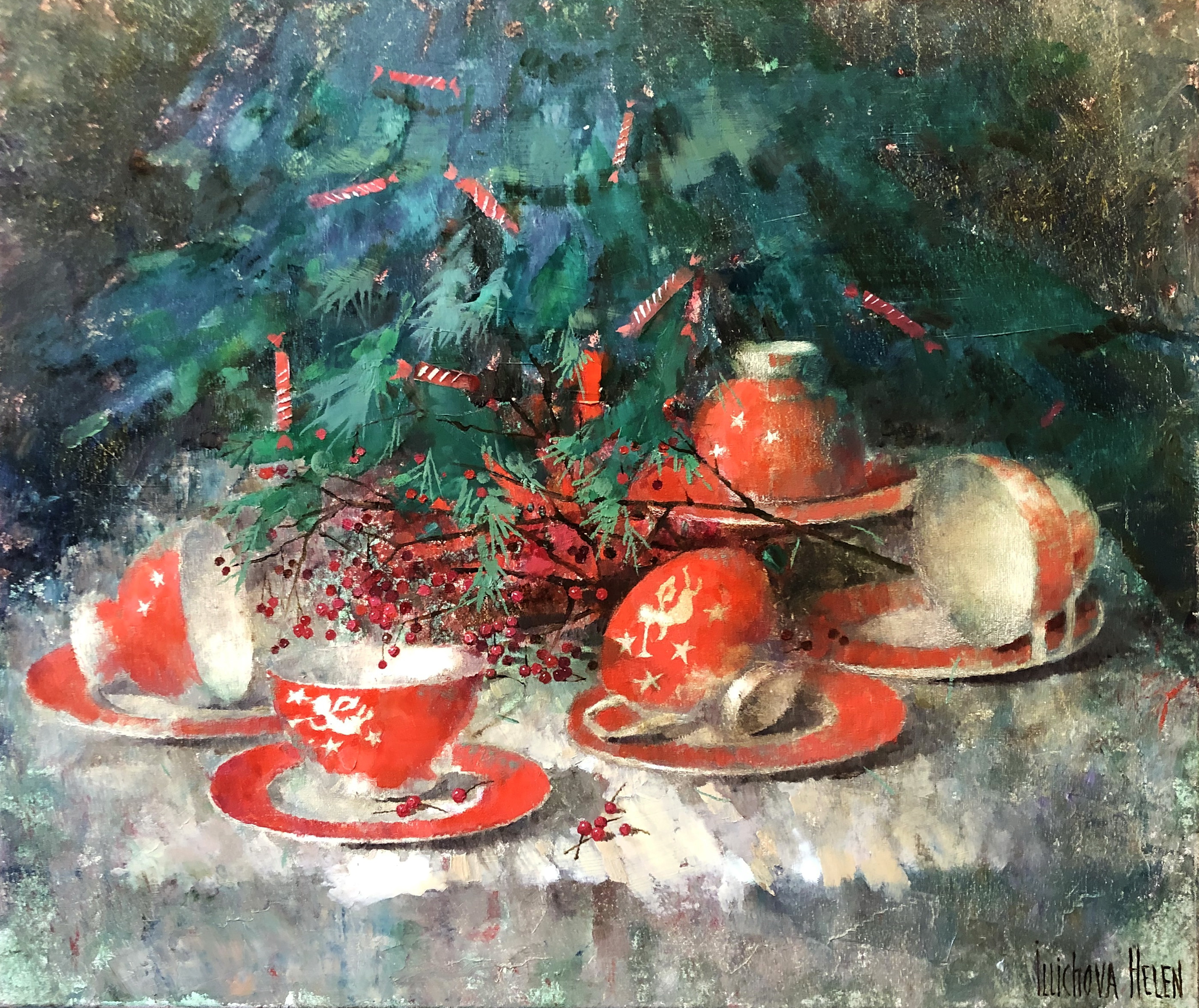Елена Ильичёва живопись зима